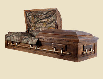 Camouflage Barnwood Casket