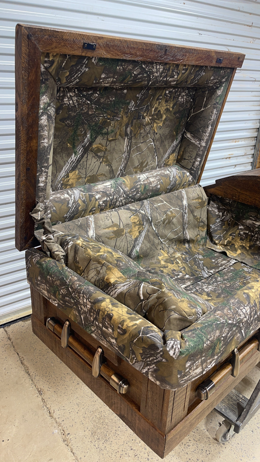Camouflage Barnwood Casket