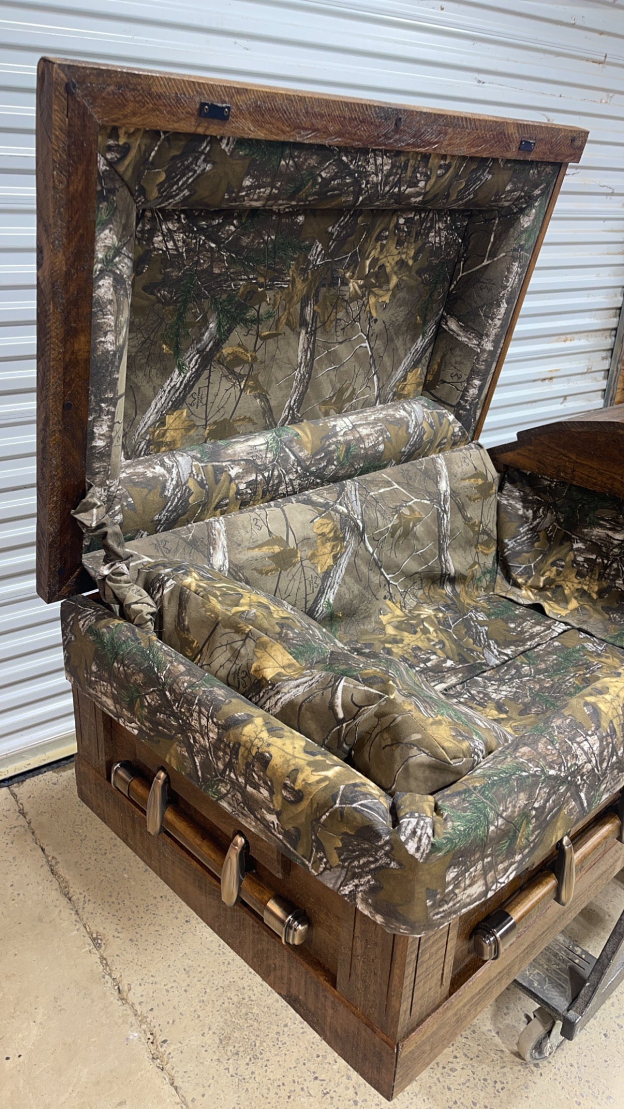 Camouflage Barnwood Casket